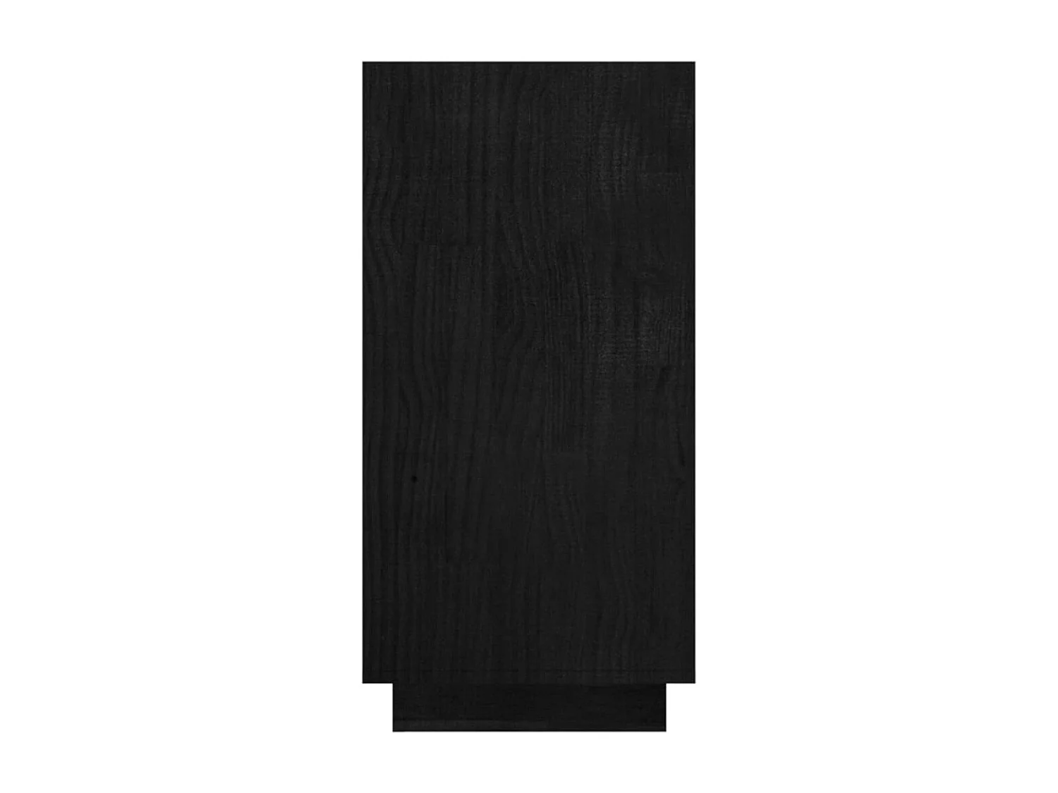 Alisha  Bibliothèque Noir 80x35x71 cm Bois de pin massif