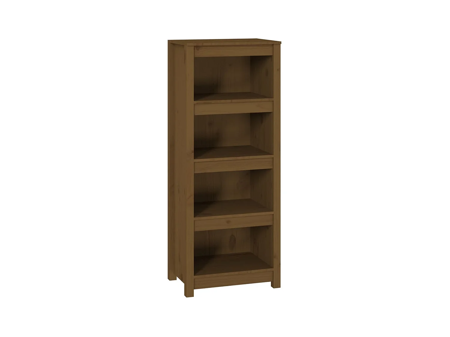 Laurens  Estantería madera maciza de pino marrón miel 50 x 35 x 125,5 cm