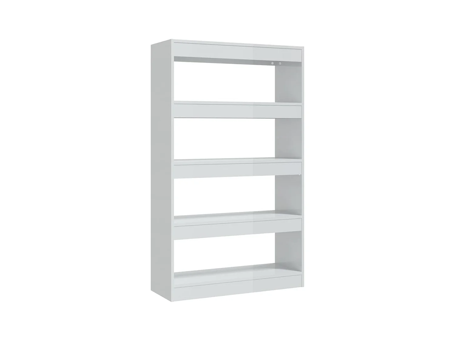 Crescent Springs  Bibliothèque/Séparateur de pièce Blanc brillant bois ingénierie