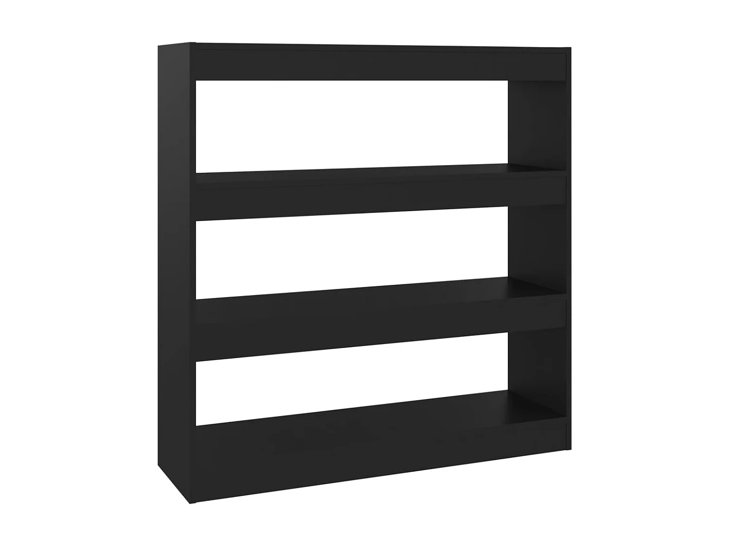 Darren  Estantería de libros/divisor de espacios negro 100x30x103 cm