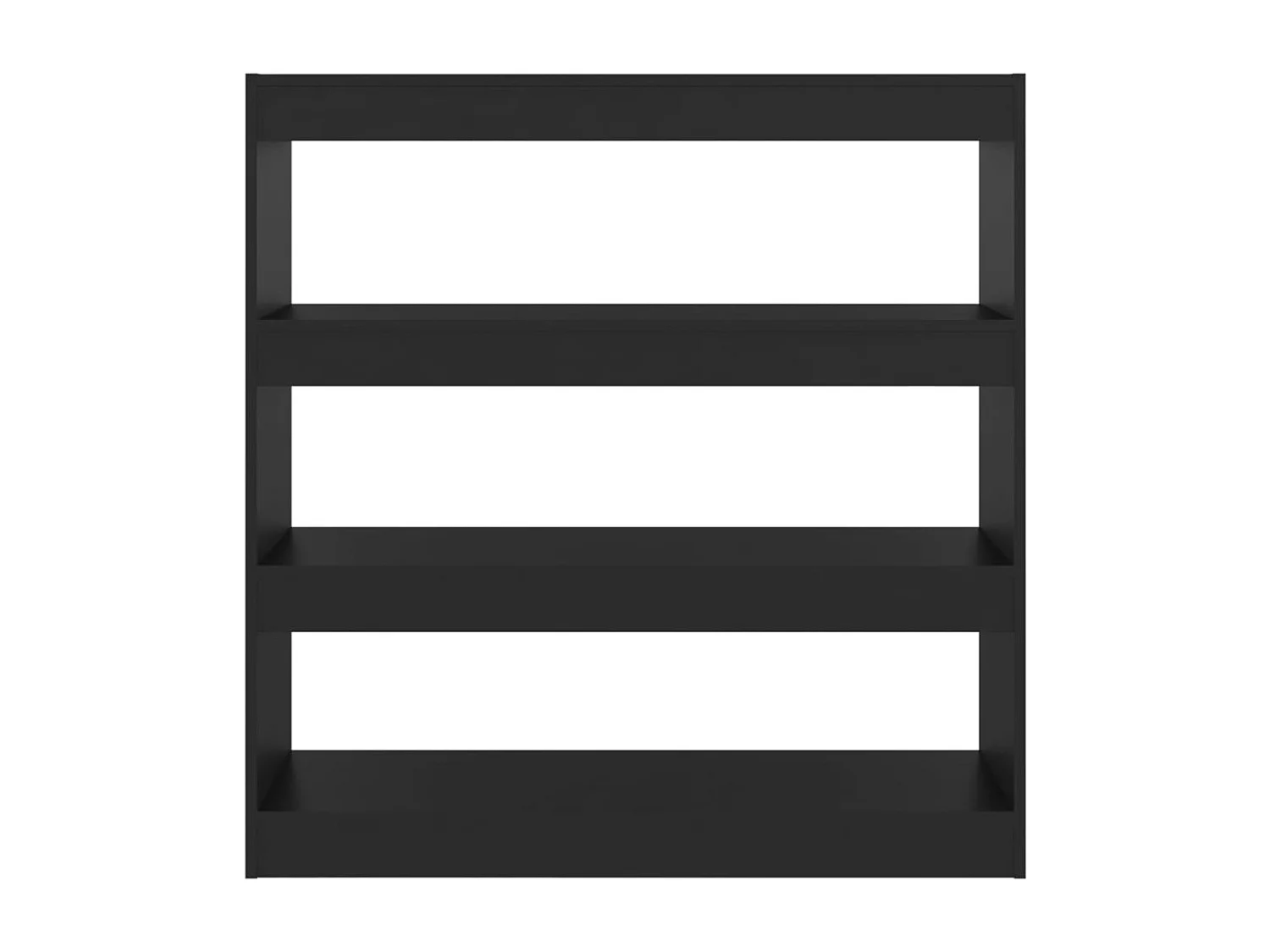 Darren  Estantería de libros/divisor de espacios negro 100x30x103 cm