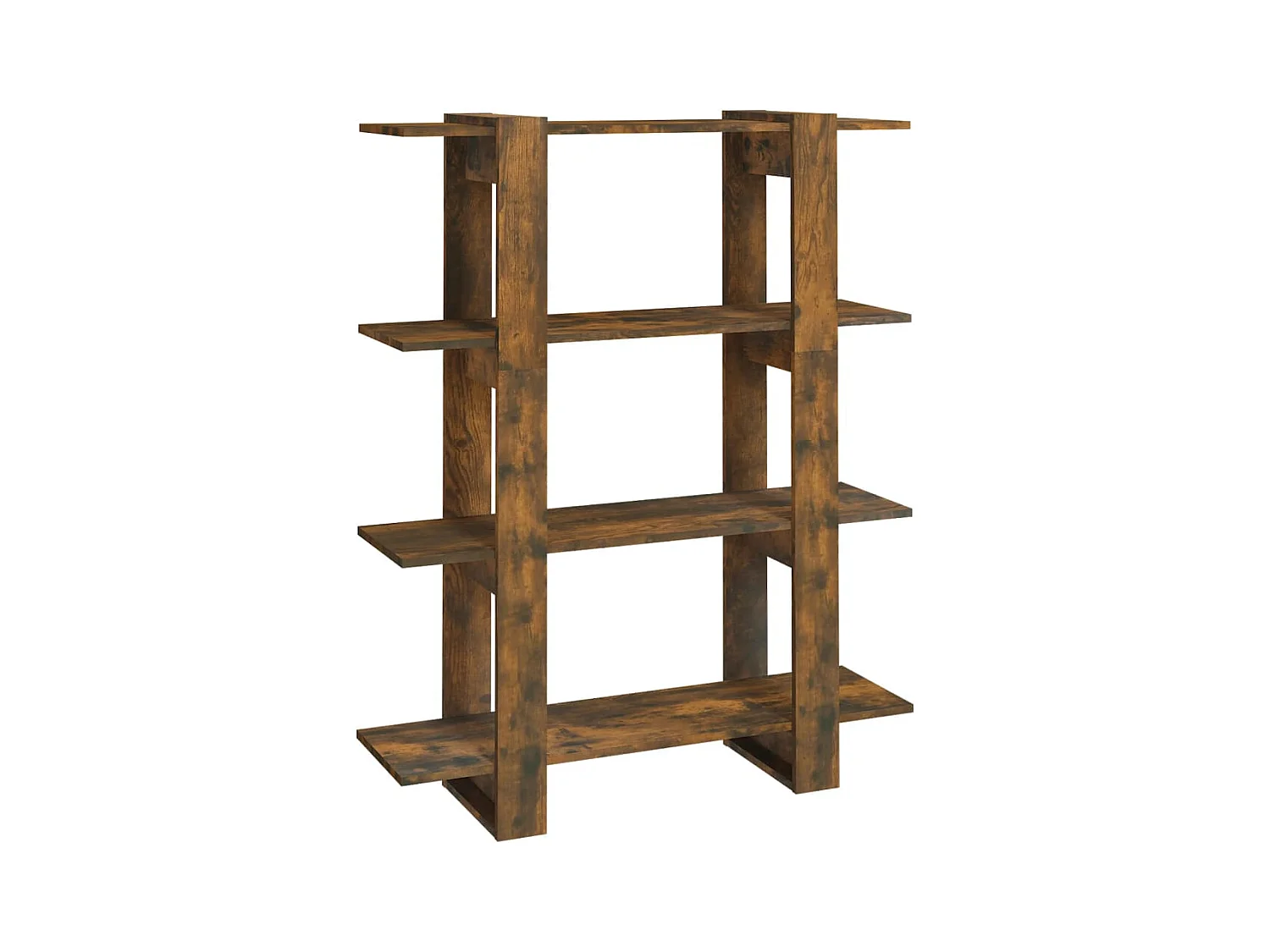 Celin  Bibliothèque/Séparateur de pièce Chêne fumé 100x30x123,5 cm