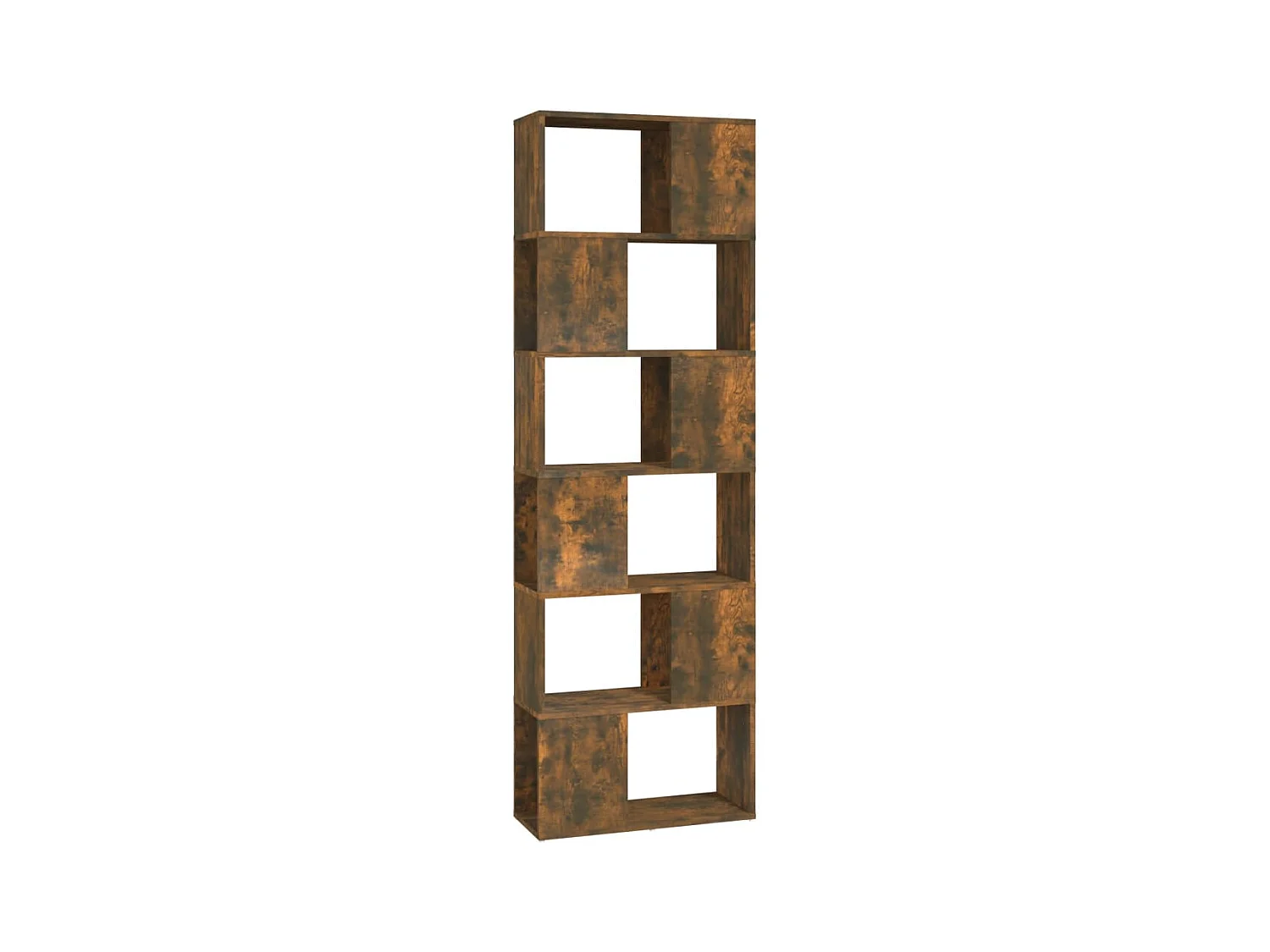 Norman  Estantería/divisor de espacios color roble ahumado 60x24x186 cm