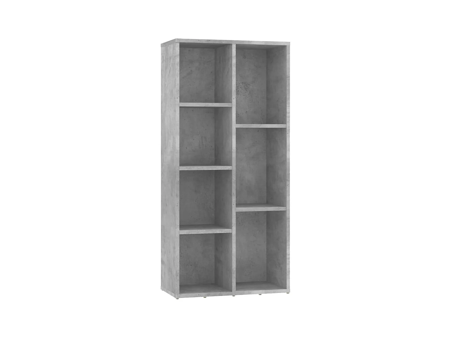 Puurs  Bibliothèque Gris béton 50x25x106 cm Bois d’ingénierie