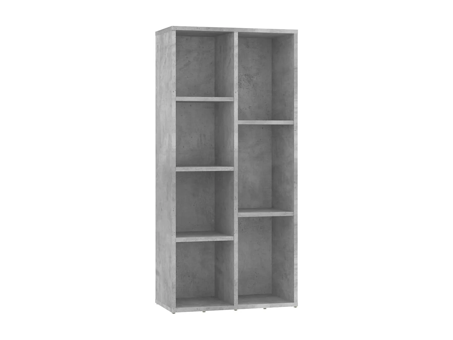 Puurs  Bibliothèque Gris béton 50x25x106 cm Bois d’ingénierie