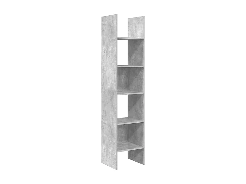 Vamdrup  Bibliothèque Gris béton 40x35x180 cm Bois d’ingénierie