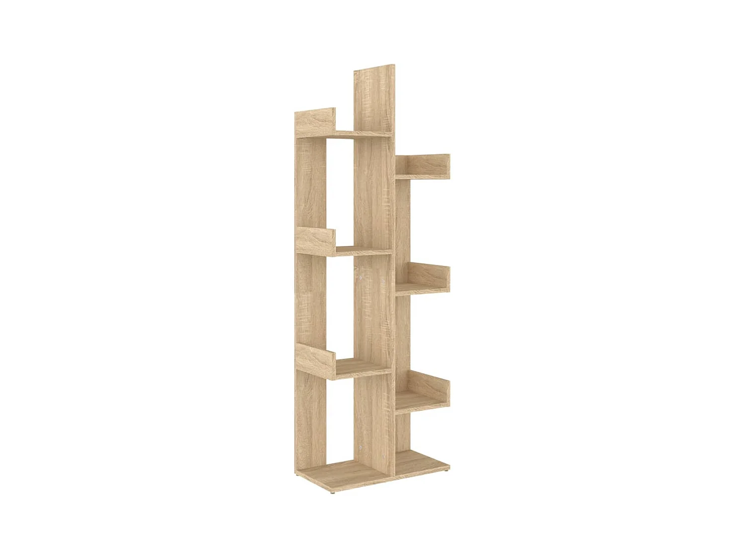 Candler  Estantería de madera de ingeniería roble Sonoma 48x25,5x140 cm