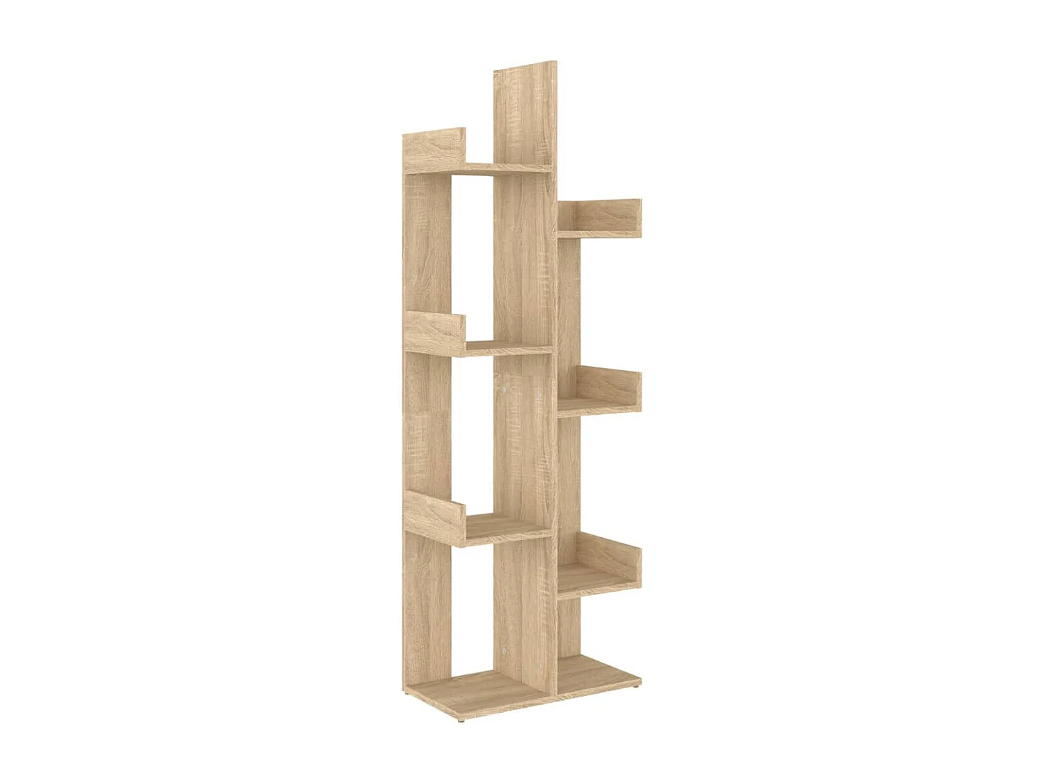 Candler  Bibliothèque Chêne sonoma 48x25,5x140 cm Bois d’ingénierie