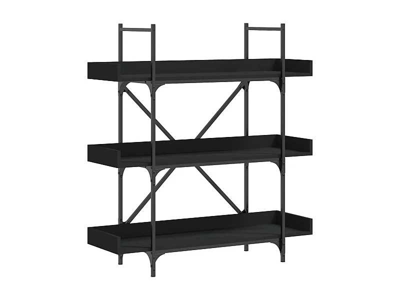 Vero Beach  Boekenkast 3-laags 100x33x108,5 cm bewerkt hout zwart