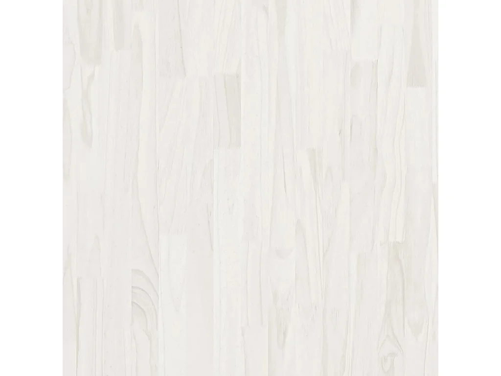 Melvin Dean  Bibliothèque à 3 niveaux Blanc 80x30x105 cm Bois de pin massif