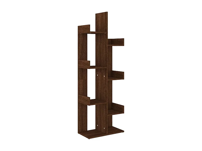 Candler  Bibliothèque 48x25,5x140 cm Chêne marron Bois d'ingénierie
