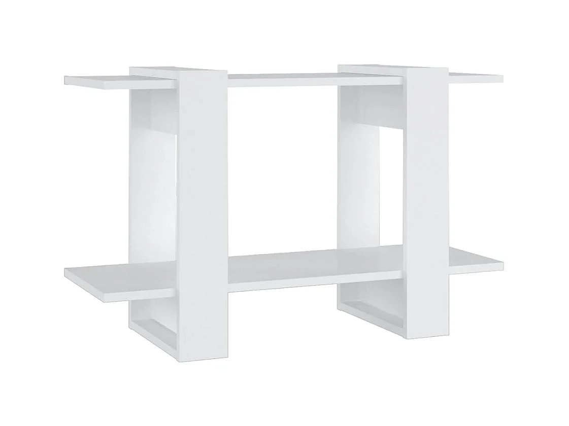 Wylorn  Bibliothèque/Séparateur de pièce Blanc 80x30x51 cm