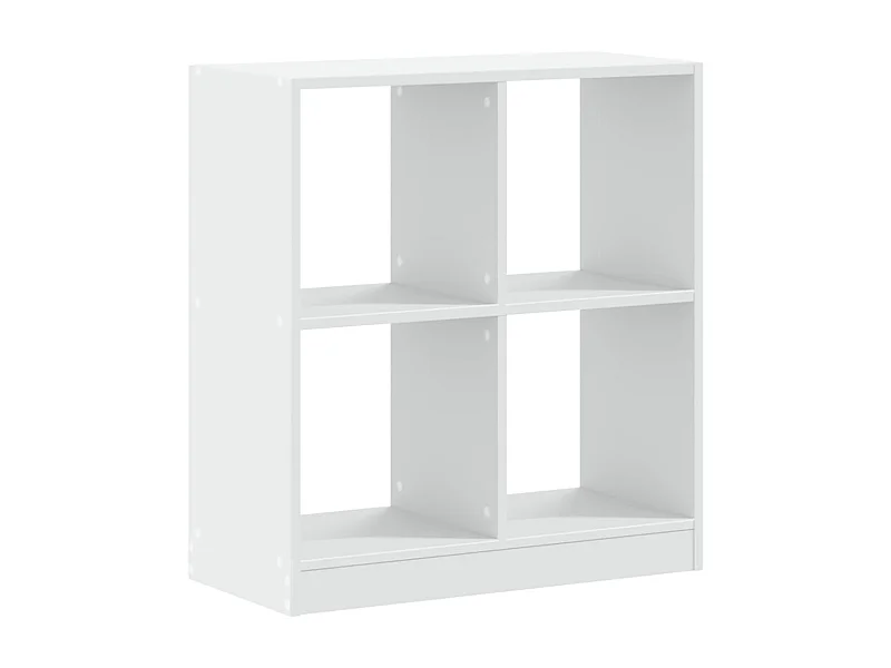 Zico  Estantería de madera de ingeniería blanca 68,5x32x75 cm