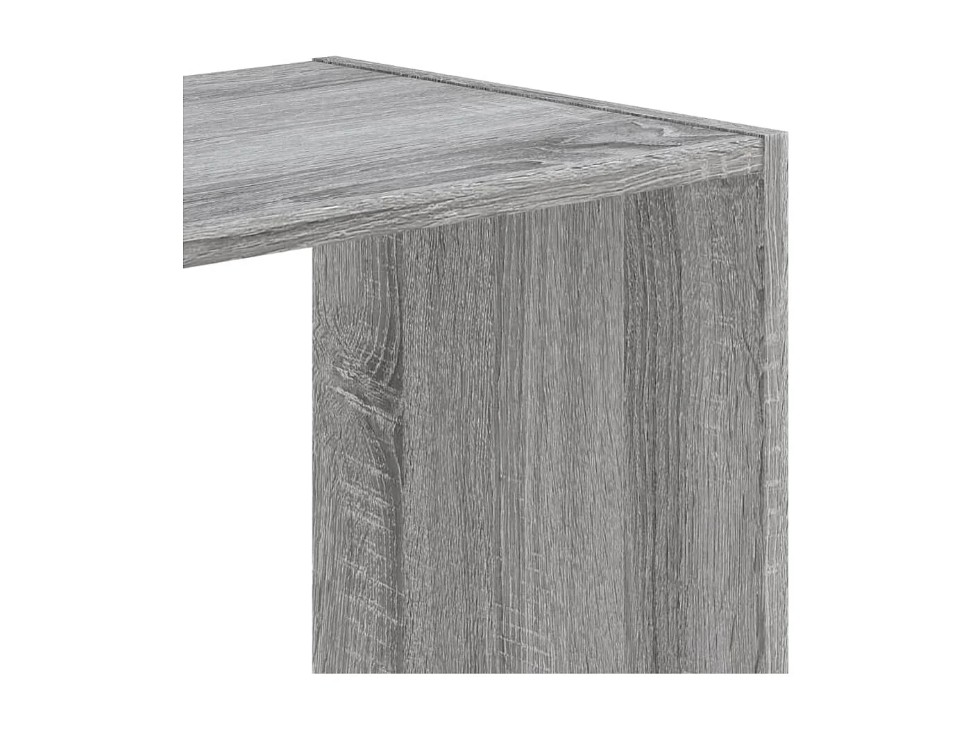 Digna  Bibliothèque sonoma gris 102x32x102 cm bois d'ingénierie