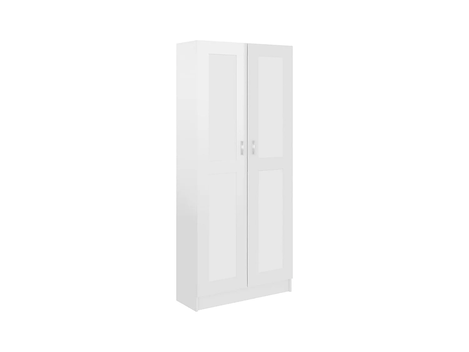 Krimpen aan den IJssel  Bibliothèque Blanc brillant 82,5x30,5x185,5cm Bois d'ingénierie