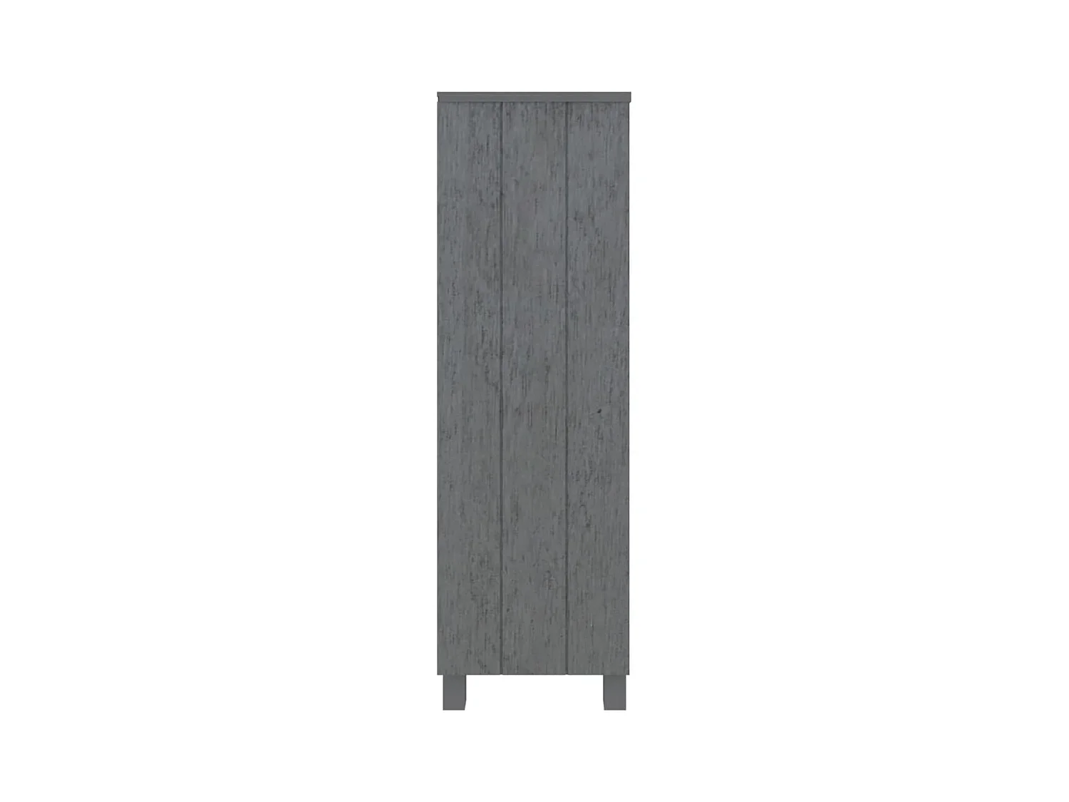 Fryvik  Bibliothèque HAMAR Gris foncé 85x35x112 cm Bois de pin massif