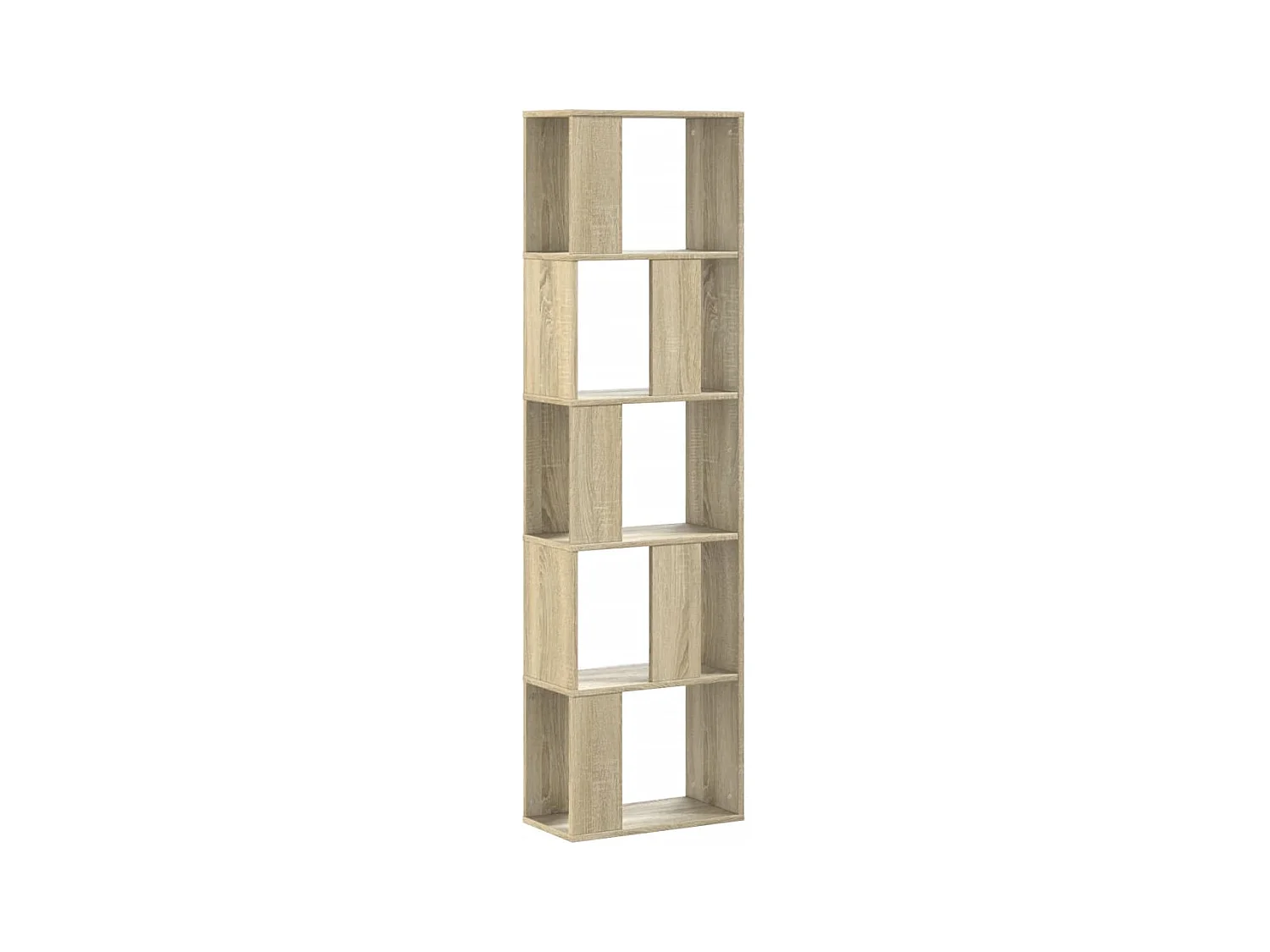 Fairmont  Librería de 5 niveles madera roble Sonoma 45x23,5x162,5 cm