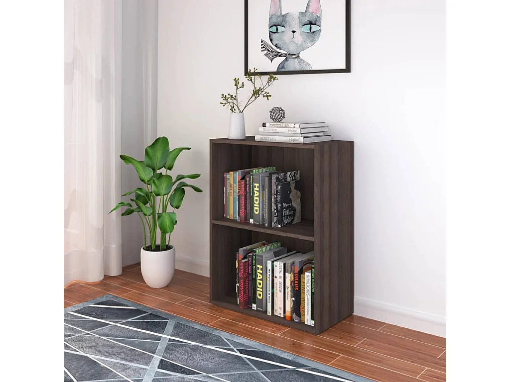 Claude-Gabriel  Bibliothèque bois d'ingénierie 60x31x78 cm Chêne sonoma gris