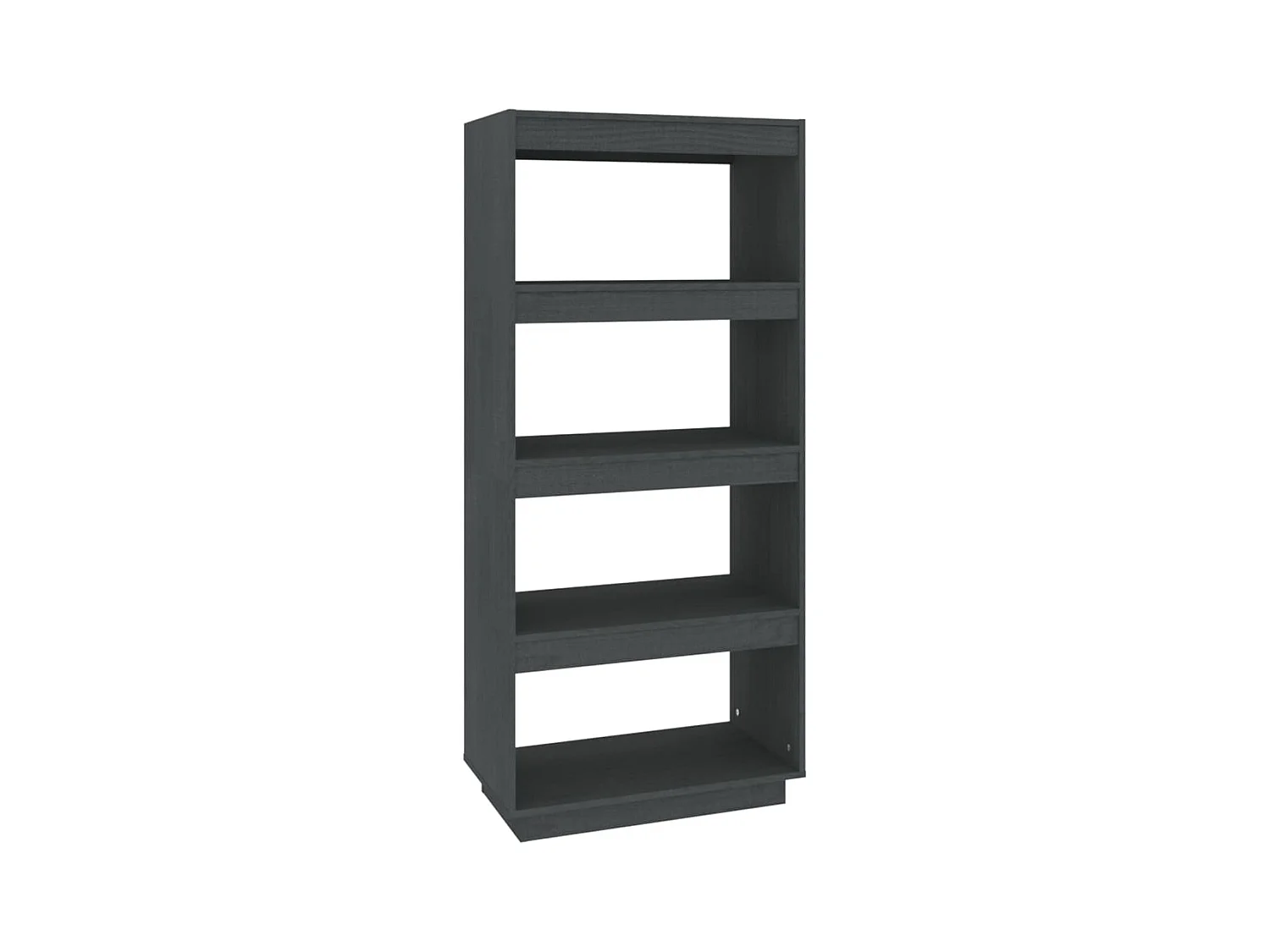 Alisha  Bibliothèque/Séparateur de pièce Gris 60x35x135 cm Pin massif