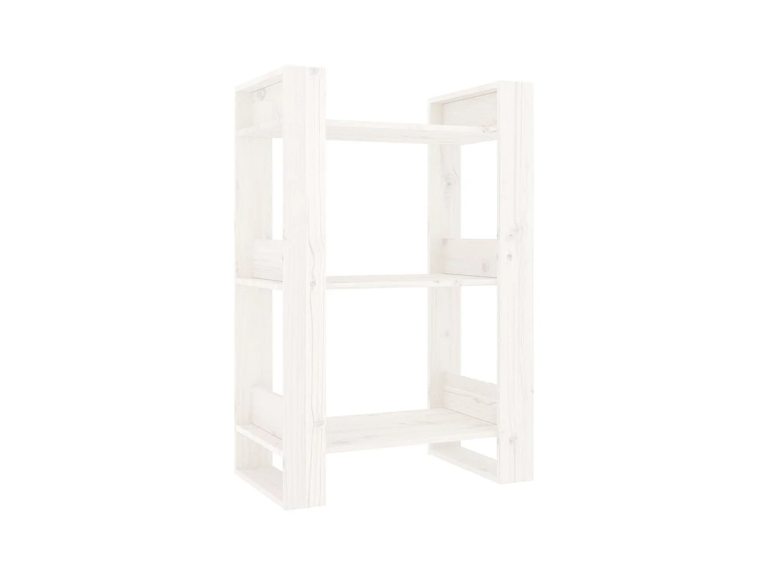 La Roche-sur-Yon  Bibliothèque/Séparateur de pièce Blanc 60x35x91 cm Bois de pin