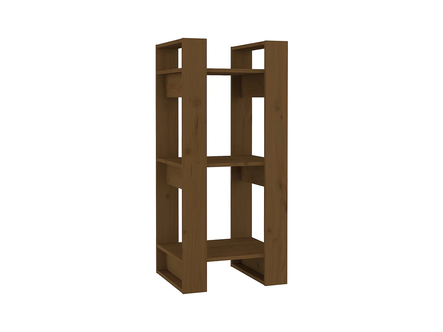 Aelron  Bibliothèque/Cloison Marron miel 41x35x91 cm Bois massif