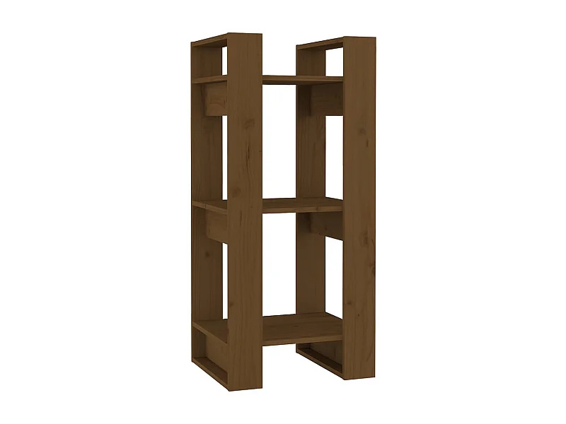 Aelron  Bibliothèque/Cloison Marron miel 41x35x91 cm Bois massif