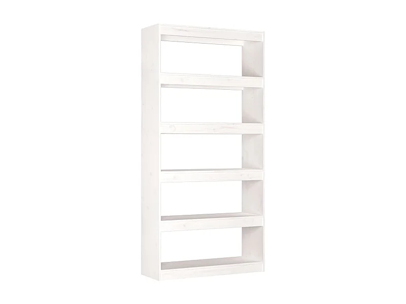 Aruna  Estantería/divisor de espacios madera pino blanco 80x30x167,4cm