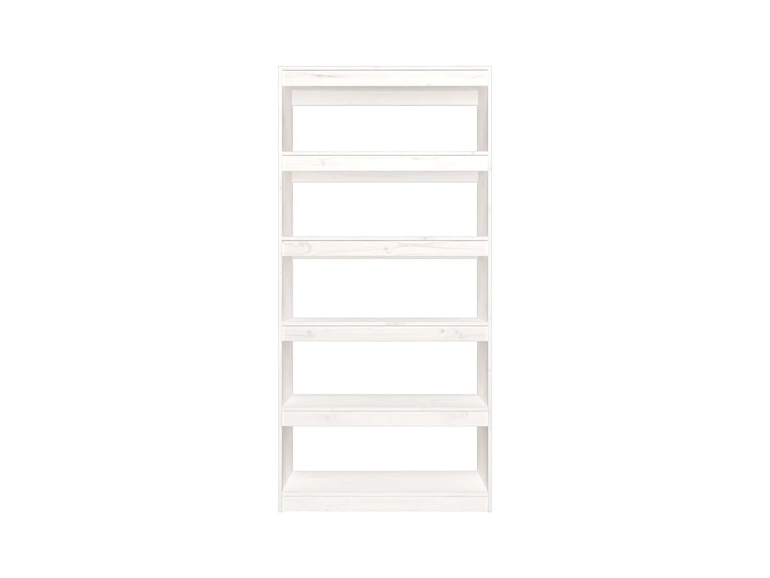 Aruna  Bibliothèque/Séparateur de pièce Blanc 80x30x167,4cm Pin massif