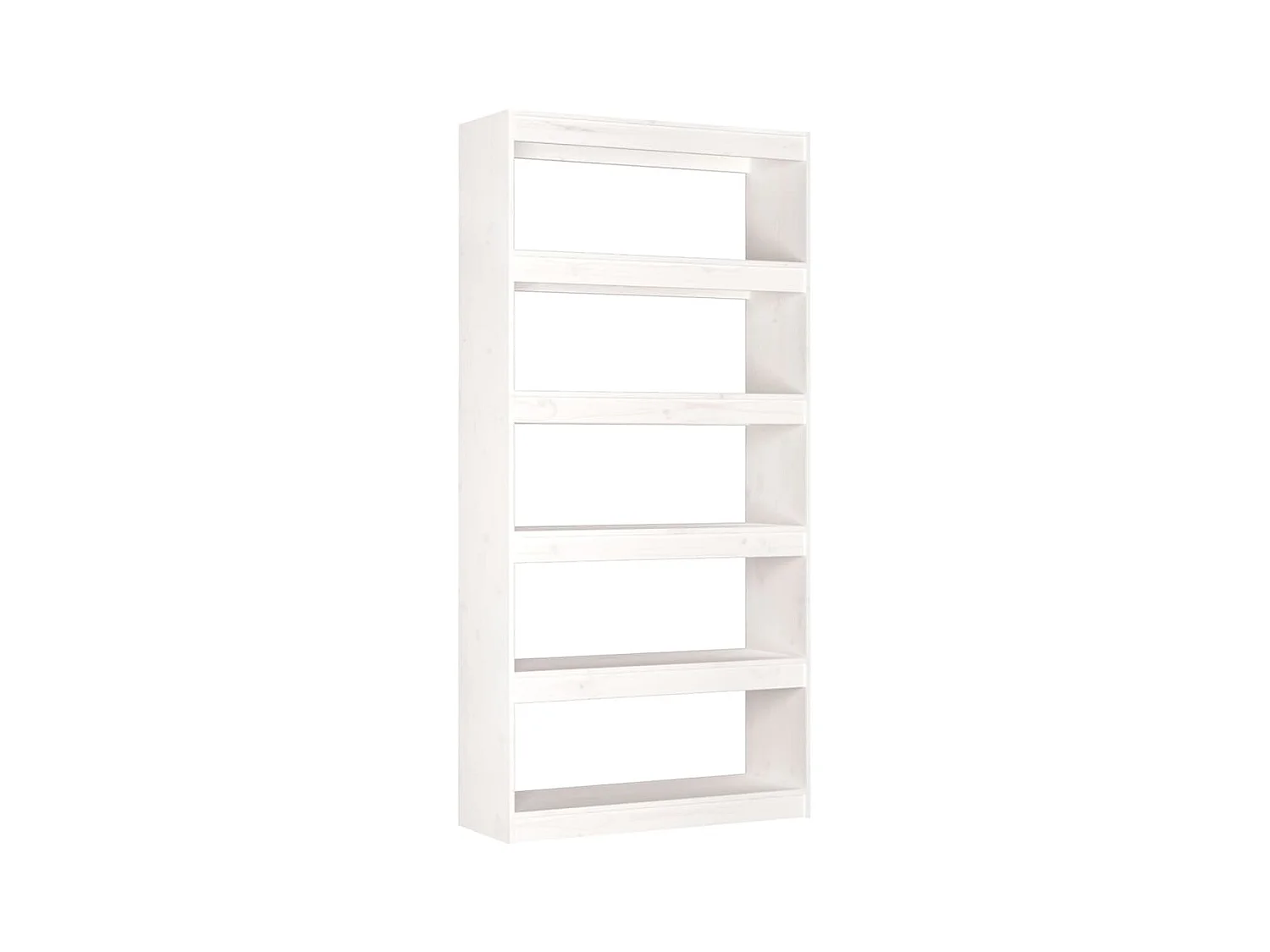 Aruna  Bibliothèque/Séparateur de pièce Blanc 80x30x167,4cm Pin massif