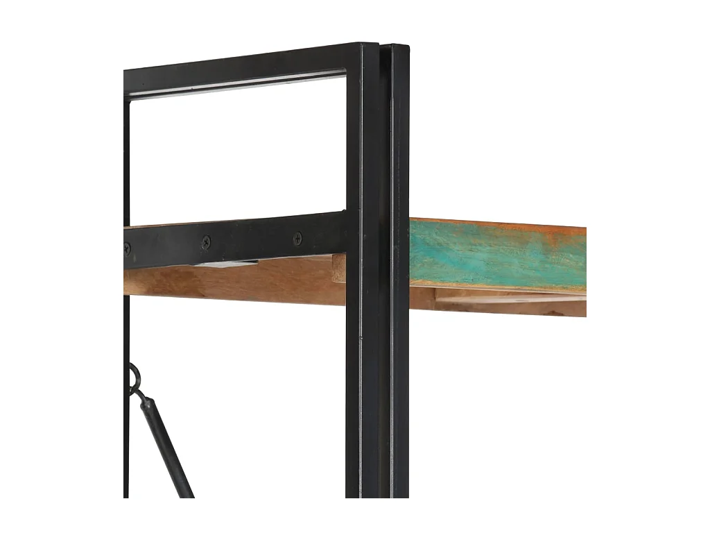 Yoan  Bibliothèque 5 niveaux 90x30x180 cm Bois solide de récupération