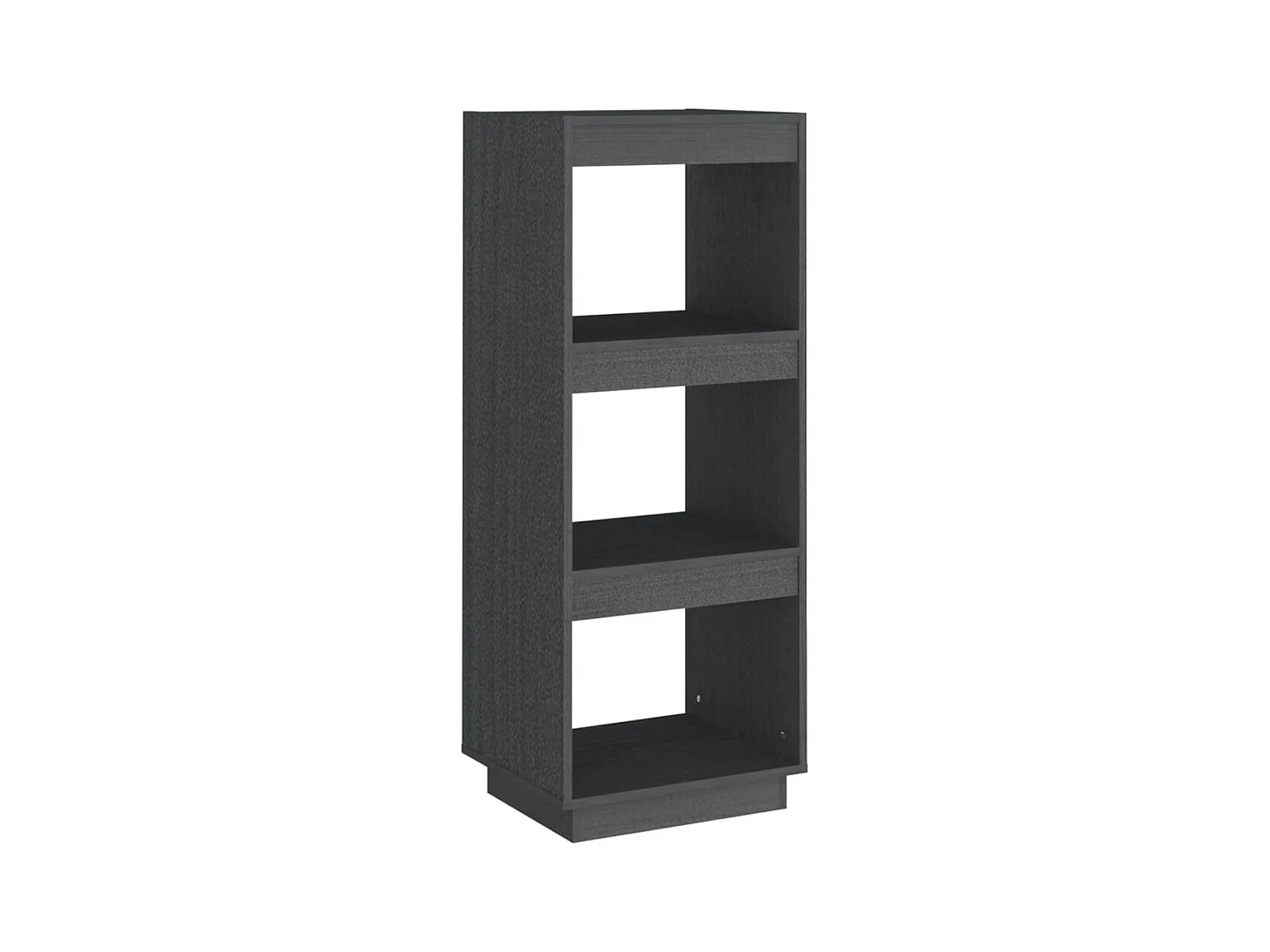 Alisha  Bibliothèque/Séparateur de pièce gris 40x35x103 cm pin massif