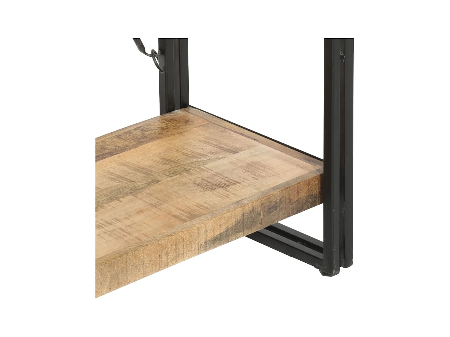 Yoan  Bibliothèque 5 niveaux 90x30x180 cm Bois solide de manguier