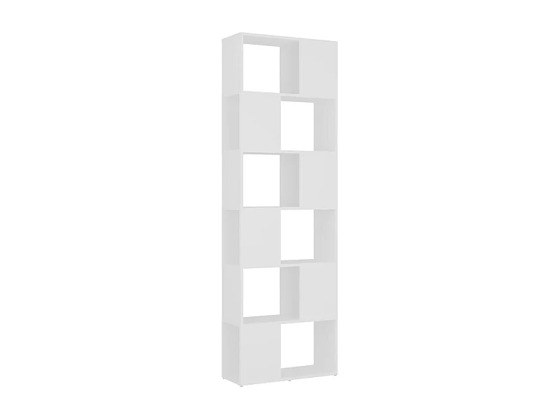 Norman  Bibliothèque/Séparateur de pièce Blanc 60x24x186 cm