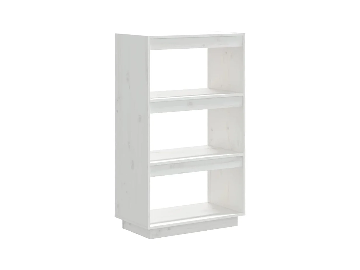 Alisha  Bibliothèque/Séparateur de pièce Blanc 60x35x103 cm Pin massif