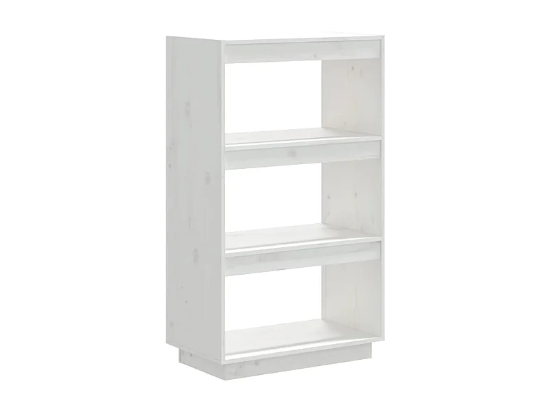 Alisha  Boekenkast/kamerscherm 60x35x103 cm massief grenenhout wit