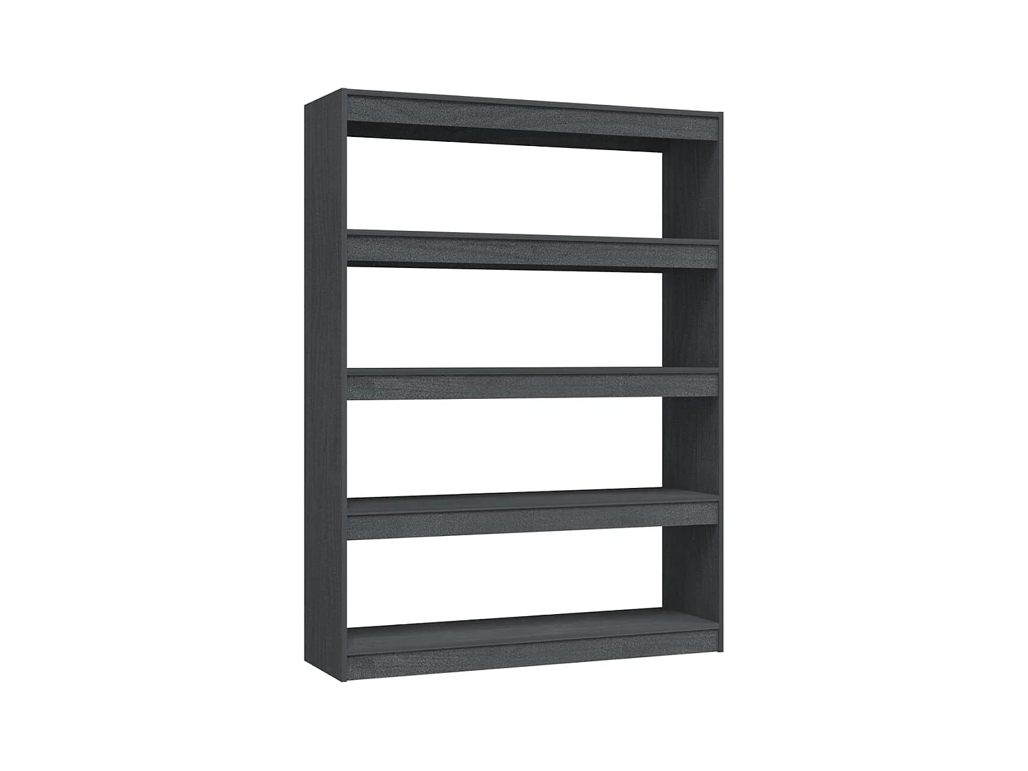Centerville  Bibliothèque/Séparateur de pièce Gris 100x30x135,5cm Pin massif
