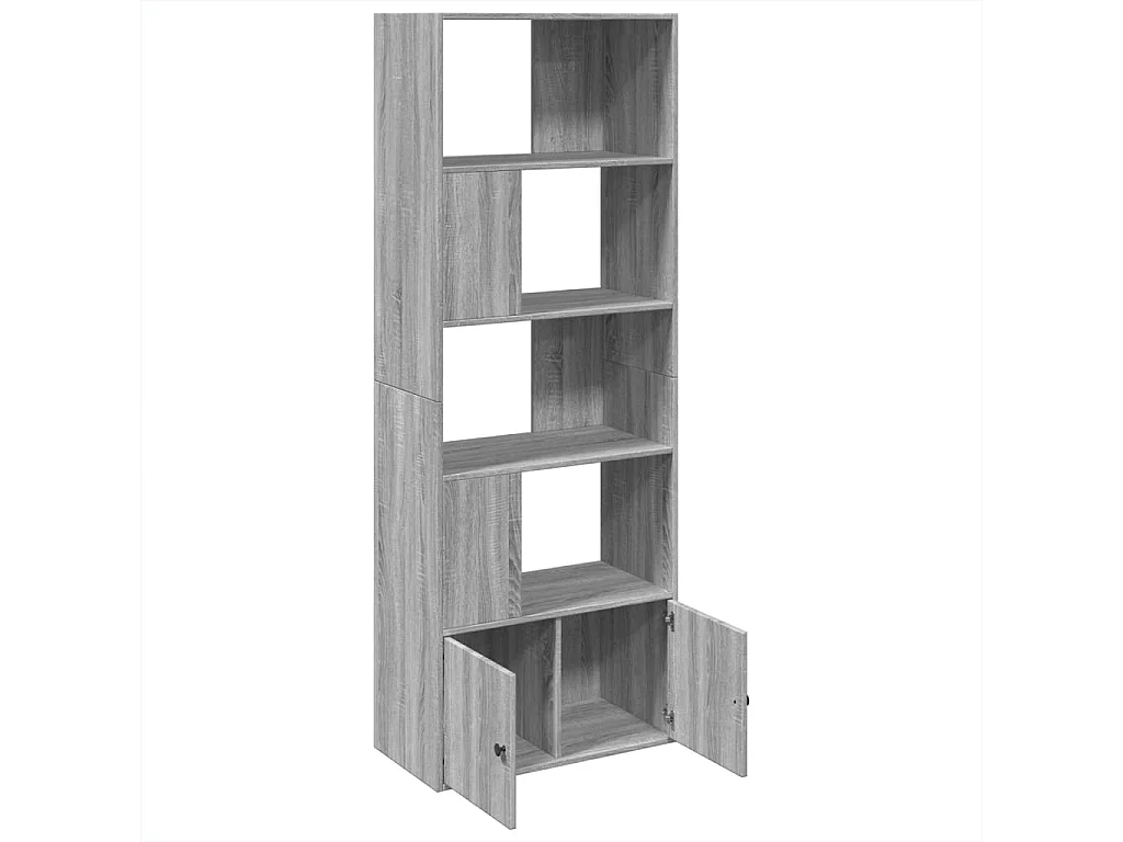 Allentown  Bibliothèque sonoma gris 70x36x189 cm bois d'ingénierie