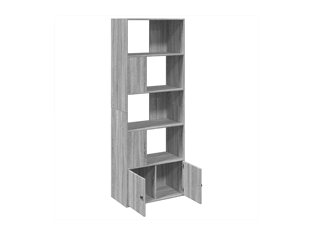 Allentown  Bibliothèque sonoma gris 70x36x189 cm bois d'ingénierie