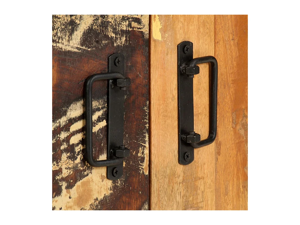 Sildor  Bibliothèque 4 niveaux 80x30x180 cm Bois solide de récupération