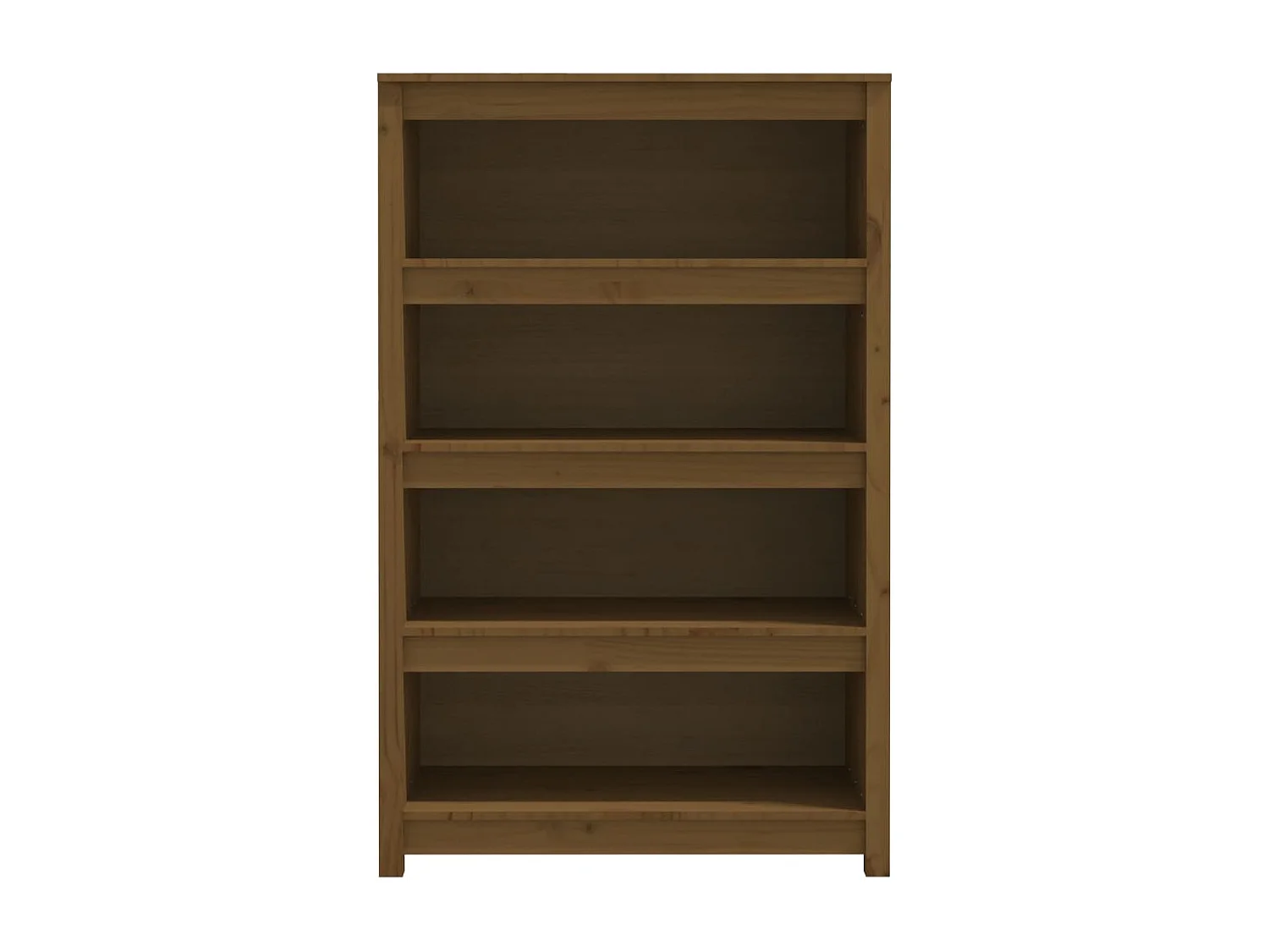 Laurens  Bibliothèque Marron miel 80x35x126 cm Bois de pin massif