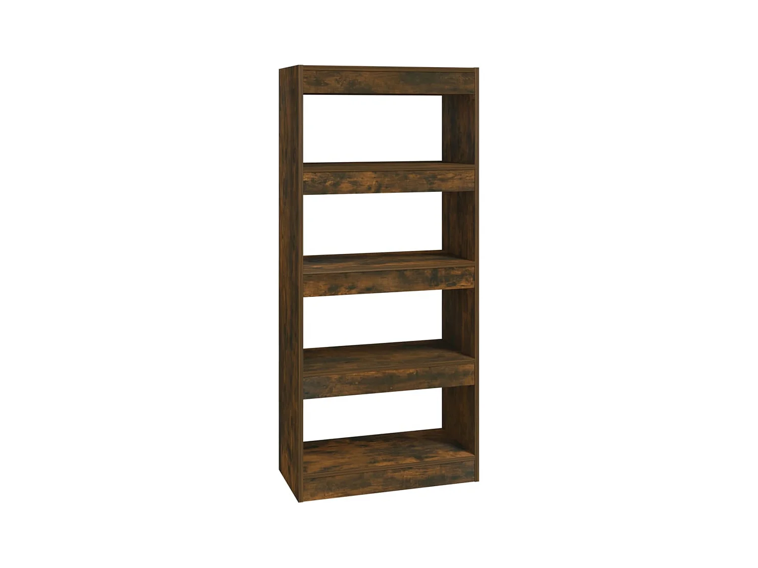 Loes  Estantería madera contrachapada roble ahumado 60x30x135 cm