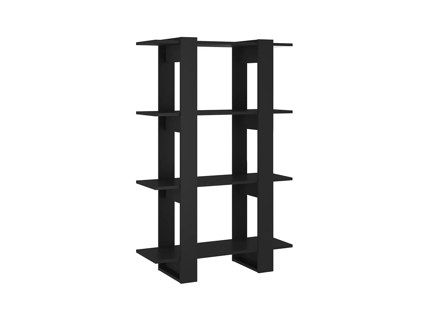 Soledad  Boekenkast/kamerscherm 80x30x123,5 cm zwart