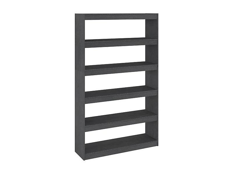 Centerville  Bibliothèque/Séparateur de pièce Gris 100x30x167,5cm Pin massif