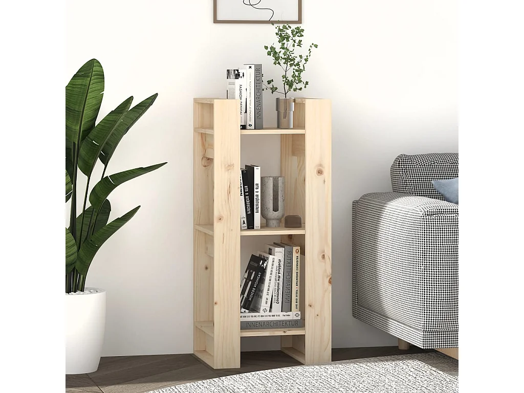 Aelron  Bibliothèque/Séparateur de pièce 41x35x91 cm Pin massif