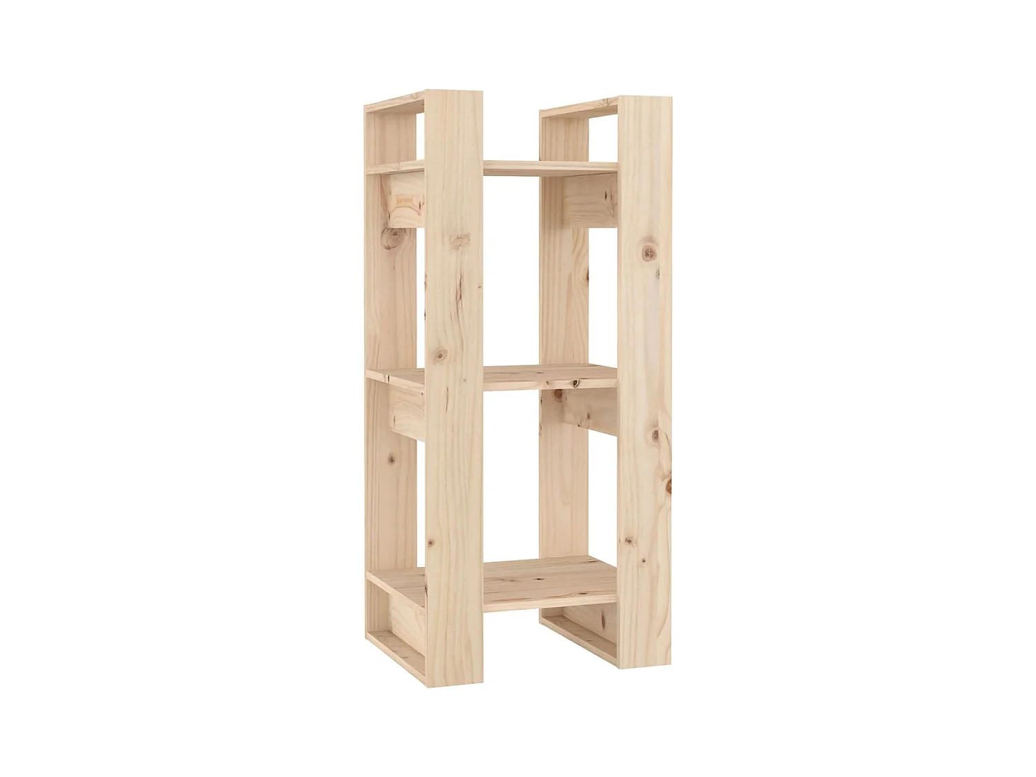 Aelron  Estantería/divisor de espacios madera maciza pino 41x35x91 cm