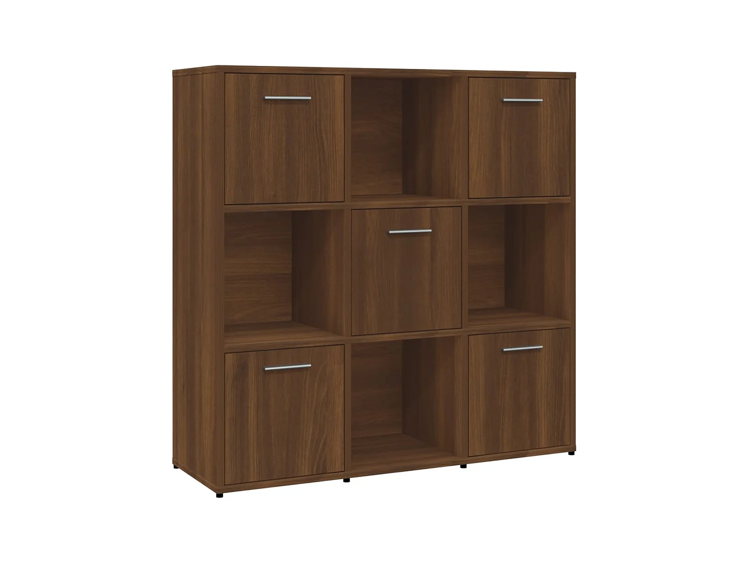 Lacey  Bibliothèque Chêne marron 90x30x90 cm Bois d'ingénierie