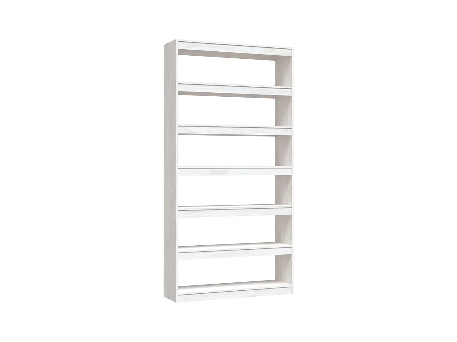 Centerville  Bibliothèque/Séparateur de pièce Blanc 100x30x200 cm Pin massif