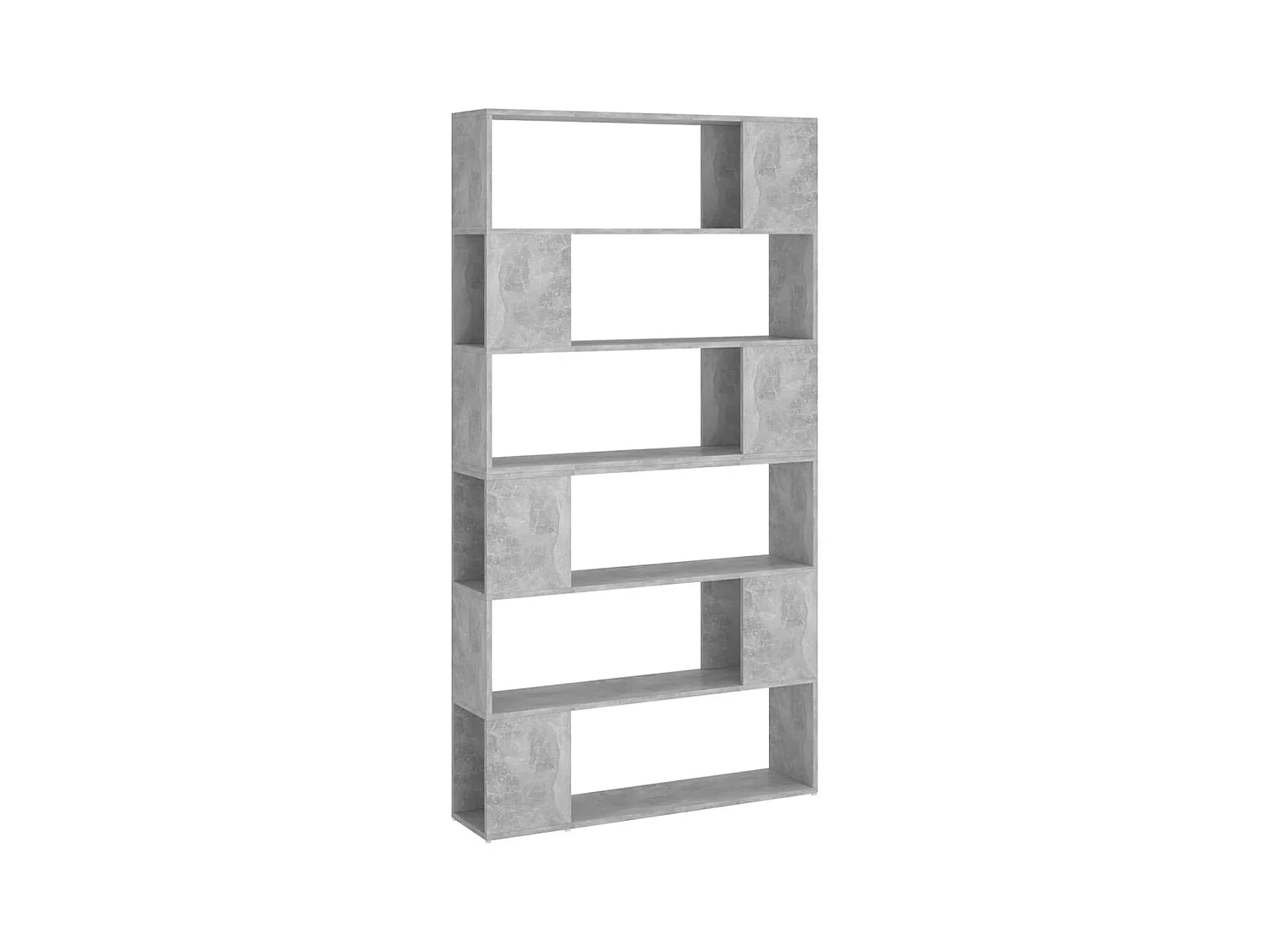 Branchville  Bibliothèque/Séparateur de pièce Gris béton 100x24x188 cm