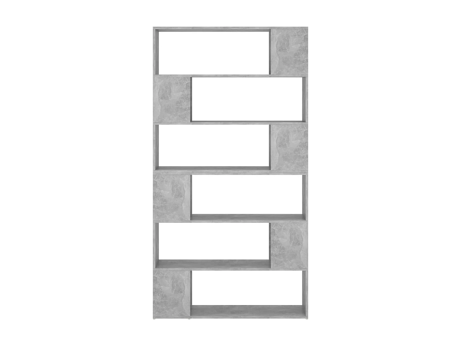 Branchville  Bibliothèque/Séparateur de pièce Gris béton 100x24x188 cm