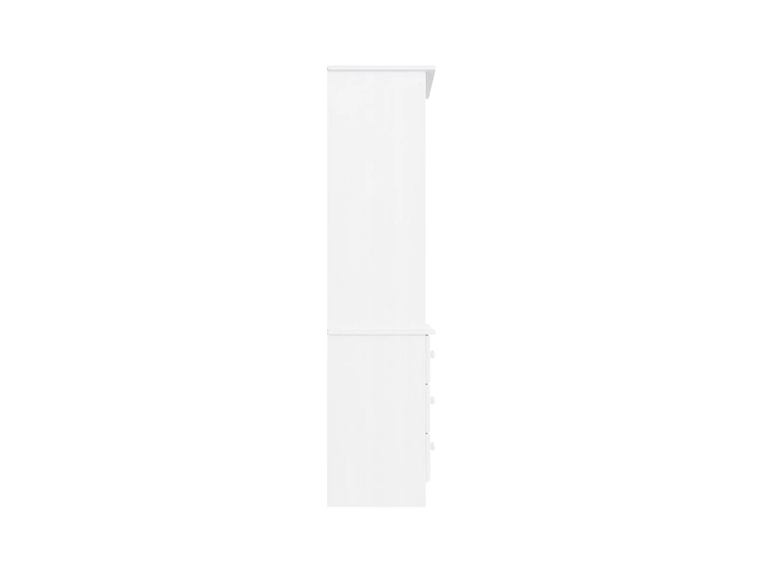 Arven  Bibliothèque et tiroirs ALTA blanc 60x35x142 cm bois massif pin